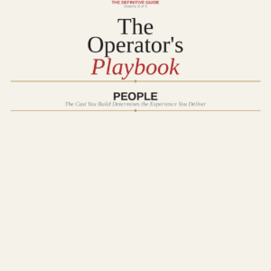 The Operator's Playbook: People